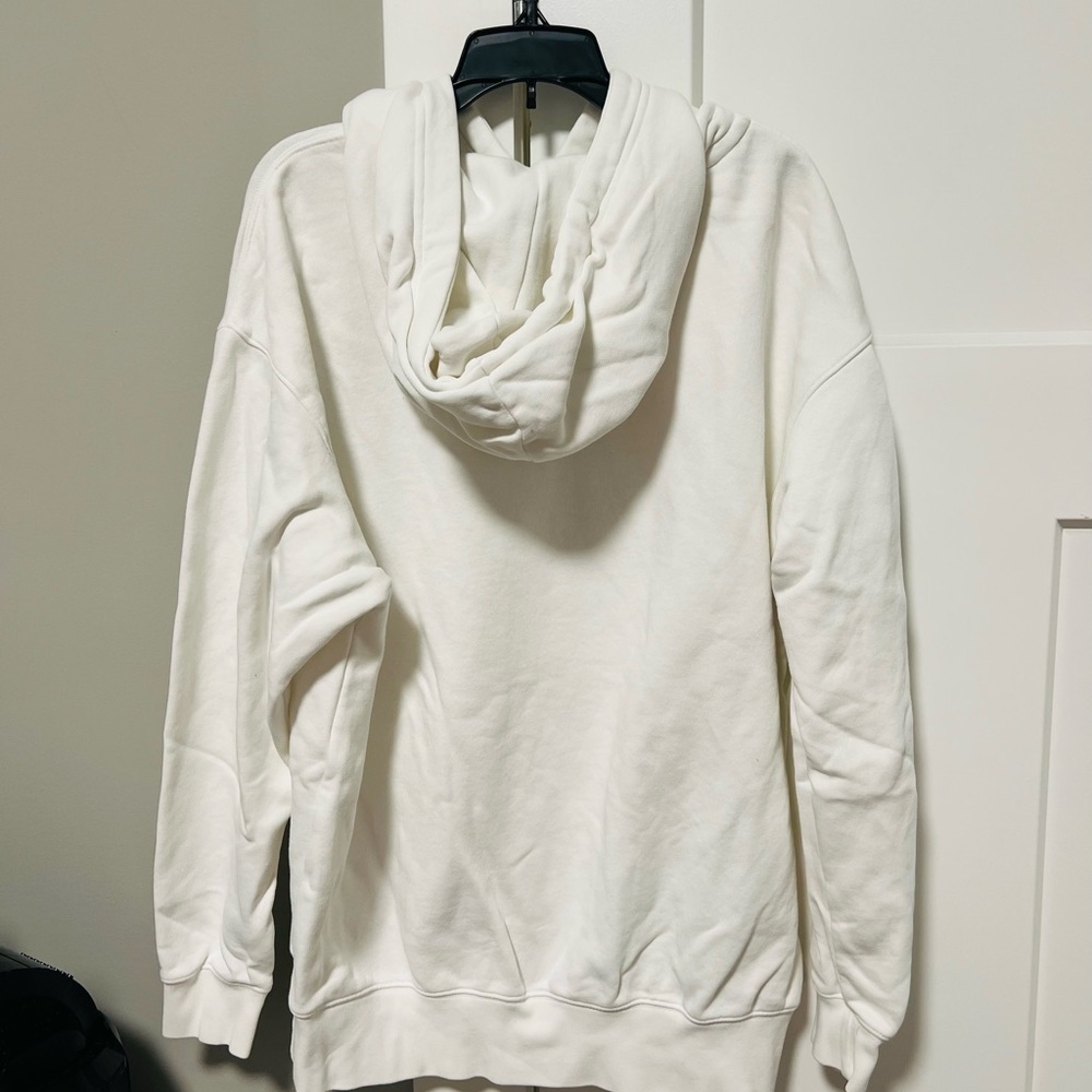 Nike White Oversized Hoodie with Gold Logo - Picture 3 of 3